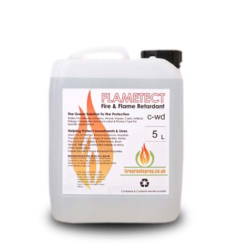 Flametect C-WD 5 litre Timber Fire Retardant coating - Click Image to Close