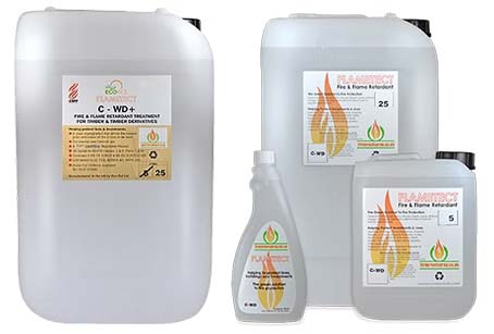 Flametect CWD Flametect CWD+ Clear Flame Retardant for Wood different sizes